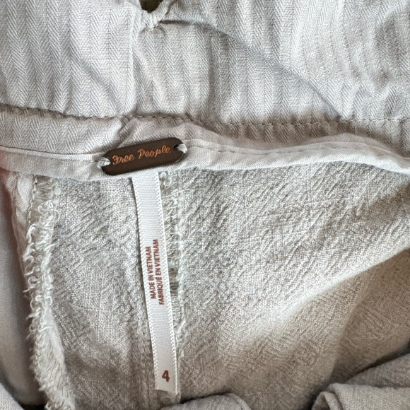 Free People Cream Textured Pants - Picture 12 of 13